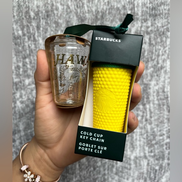 Starbucks Other - Starbucks ornament Hawaii edition& keychain